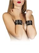 Наручники Leather Restraints Hand Cuffs, BLACK 280157 sLash