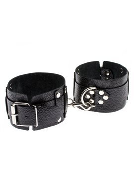 Оковы Leather Dominant Leg Cuffs, BLACK 280154 sLash