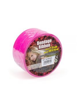 Лента для бондажа BONDAGE RIBBON PINK 280262 sLash