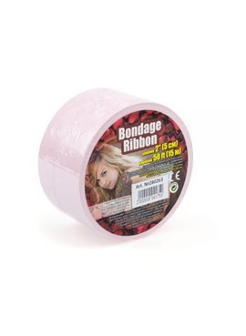 Лента для бондажа BONDAGE RIBBON BABY PINK 280263 sLash