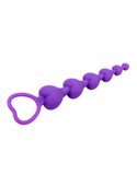 Анальная цепочка Heart Booty Beads-Purple 291353 Chisa