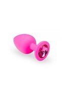 Анальная пробка, Pink Silicone Pink Rhodolite, L 280233 sLash