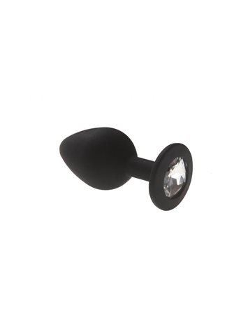 Анальная пробка, Black Silicone Diamond, M 280234 sLash