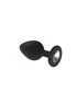 Анальная пробка, Black Silicone Diamond, M 280234 sLash