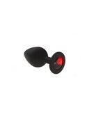 Анальная пробка, Black Silicone Ruby, M 280235 sLash