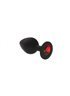 Анальная пробка, Black Silicone Ruby, M 280235 sLash