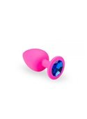 Анальная пробка, Pink Silicone Sapphire, M 280237 sLash