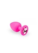 Анальная пробка, Pink Silicone Pink Topaz, M 280238 sLash