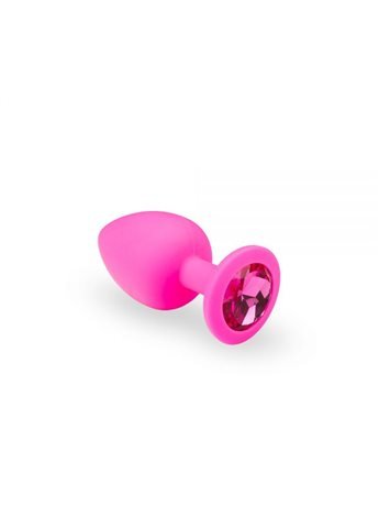 Анальная пробка, Pink Silicone Pink Rhodolite, M 280239 sLash