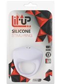 Эрекционное кольцо LIT-UP SILICONE STIMU RING 8 WHITE DT21240 Dream Toys