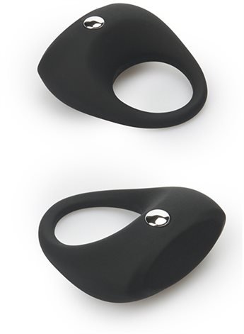 Эрекционное кольцо LIT-UP SILICONE STIMU RING 7 BLACK DT21239 Dream Toys