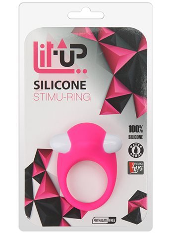 Эрекционное кольцо LIT-UP SILICONE STIMU RING 6 PINK DT21236 Dream Toys