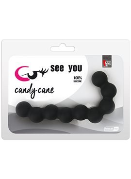 Анальные бусы SEE YOU CANDY CANE ANAL BEADS BLACK DT21226 Dream Toys