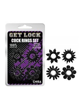 Набор колец Cock Rings Set-black 291003 Chisa