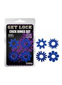 Набор колец Cock Rings Set-blue 291004 Chisa