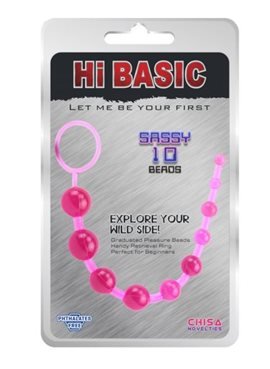 Анальная цепочка SASSY Anal Beads-Pink 291324 Chisa