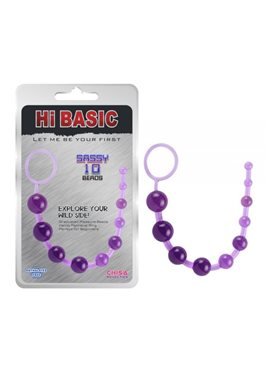 Анальная цепочка SASSY Anal Beads-Purple 291326 Chisa