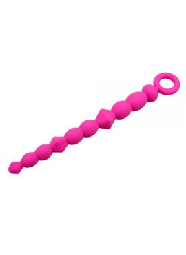 Анальная цепочка BENDY BEADS-pink  291343 Chisa