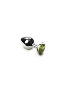 Анальная пробка утяжеленная, Silver Chrysolite, M 281154 sLash