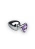 Анальная пробка, Silver Heart Tourmalin, L 281240 sLash