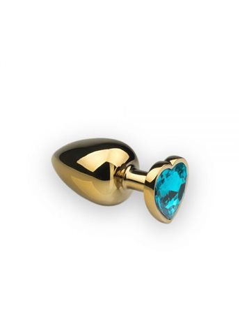 Анальная пробка,Gold Heart Topaz, L 281284 sLash