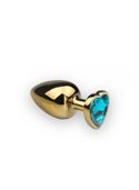 Анальная пробка,Gold Heart Topaz, L 281284 sLash