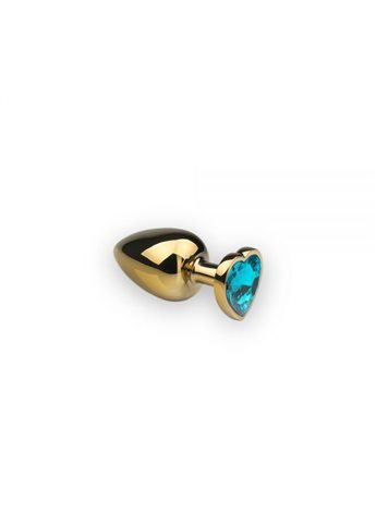 Анальная пробка,Gold Heart Topaz, S 281286 sLash