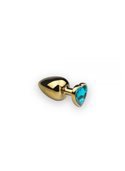Анальная пробка,Gold Heart Topaz, S 281286 sLash