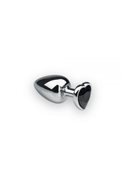 Анальная пробка, Silver Heart Black Diamond, M 281288 sLash