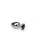 Анальная пробка, Silver Heart Black Diamond, S 281289 sLash