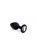 Анальная пробка, Black Silicone Diamond, S 281246 sLash
