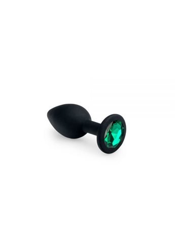 Анальная пробка, Black Silicone Emerald, S 281251 sLash