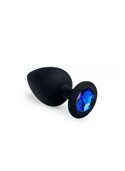 Анальная пробка, Black Silicone Sapphire, L 281252 sLash