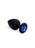 Анальная пробка, Black Silicone Sapphire, L 281252 sLash
