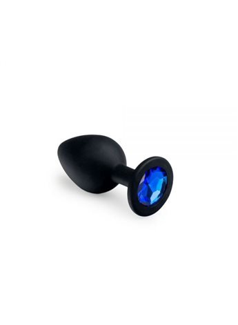 Анальная пробка, Black Silicone Sapphire, M 281253 sLash