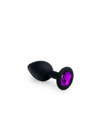 Анальная пробка, Black Silicone Amethyst, S 281255 sLash