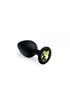 Анальная пробка, Black Silicone Chrysolite, M 281257 sLash