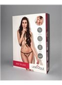 Трусики Overslip in 2-strap look with pearl cord black, M/L (46-48) 285002ML LeFrivole