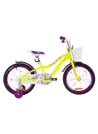 Велосипед детский Formula Kids 18 ALICIA OPS-FRK-18-036 Желто-Фиолетовый 2019