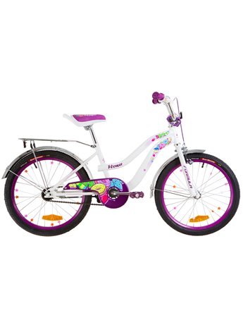 Велосипед детский Formula Kids 20 FLOWER  OPS-FRK-20-063 Бело-Фиолетовый 2019