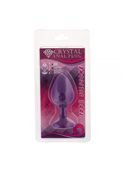 Анальная пробка, Purple Silicone Pink-Rhodolite, M 281352 CRYSTAL