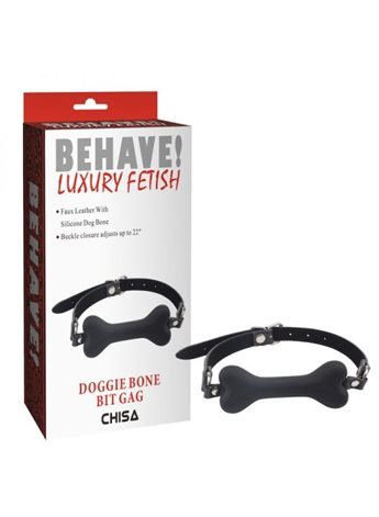 Кляп Doggle Bone Bit Gag-Black 291806 Chisa