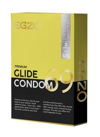 Презервативы в обильной смазке EGZO "Glide" 282059 EGZO