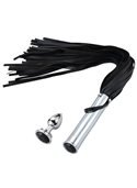 Флогер с анальной пробкой BDSM-NEW PU Leather Whip with Anal Plug 281339 sLash