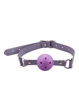 Кляп BDSM-NEW Breathable ball gag plastic, violet 280385 sLash