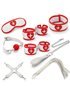 Набор для БДСМ игр BDSM-NEW PVC Nurse Bondage Set, white 281327 sLash