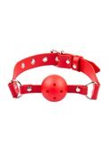 Кляп BDSM-NEW Breathable ball gag plastic, red 280389 sLash