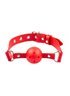 Кляп BDSM-NEW Breathable ball gag plastic, red 280389 sLash