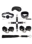 Набор для БДСМ игр BDSM-NEW Soft Genuine Leather Bondage Set, black 281331 sLash
