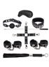 Набор для БДСМ игр BDSM-NEW Soft Genuine Leather Bondage Set, black 281331 sLash